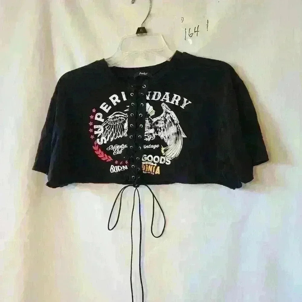 Papaya cut off shirt. T-shirt size M